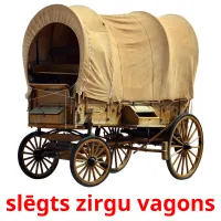 slēgts zirgu vagons Bildkarteikarten