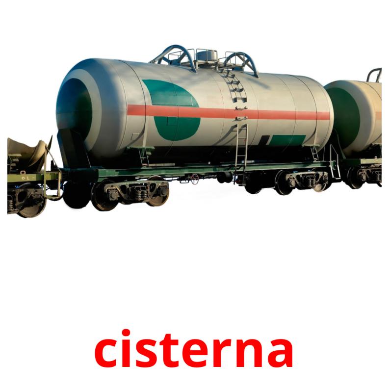 cisterna cartões com imagens