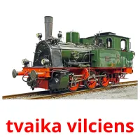 tvaika vilciens ansichtkaarten