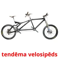 tendēma velosipēds ansichtkaarten