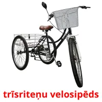 trīsriteņu velosipēds ansichtkaarten