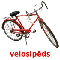 velosipēds flashcards illustrate