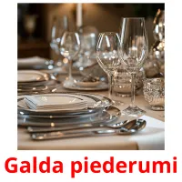 Galda piederumi ansichtkaarten