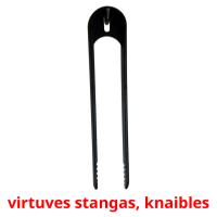 virtuves stangas, knaibles picture flashcards
