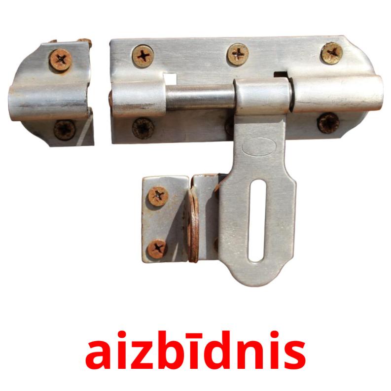aizbīdnis picture flashcards