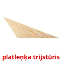 platleņķa trijstūris ansichtkaarten