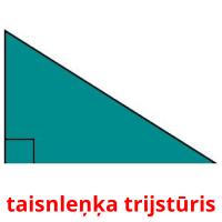 taisnleņķa trijstūris card for translate