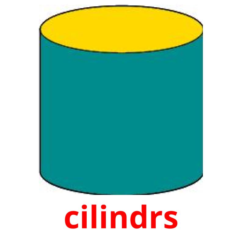cilindrs picture flashcards