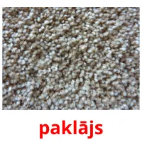 paklājs picture flashcards