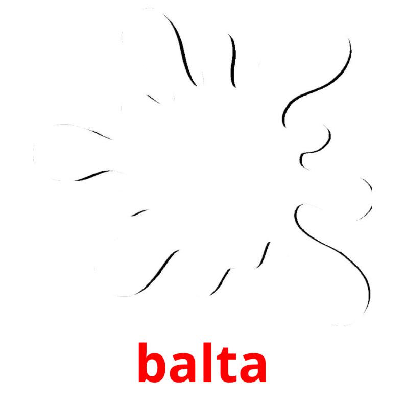 balta picture flashcards