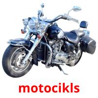 motocikls Tarjetas didacticas