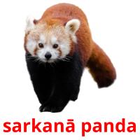 sarkanā panda card for translate
