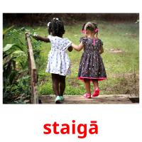 staigā picture flashcards