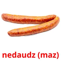 nedaudz (maz) Bildkarteikarten