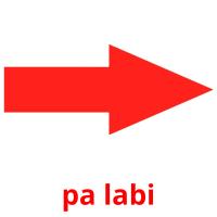 pa labi picture flashcards
