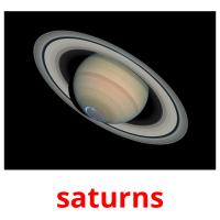 saturns picture flashcards