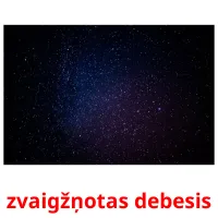 zvaigžņotas debesis ansichtkaarten