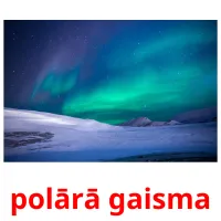 polārā gaisma ansichtkaarten