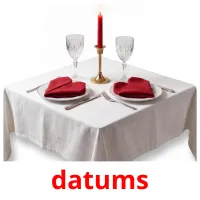 datums Tarjetas didacticas