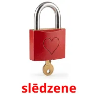 slēdzene Tarjetas didacticas