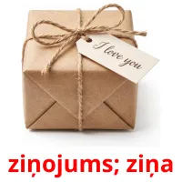 ziņojums; ziņa Tarjetas didacticas