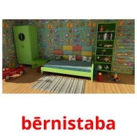 bērnistaba picture flashcards