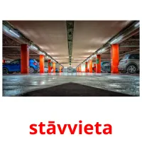 stāvvieta picture flashcards