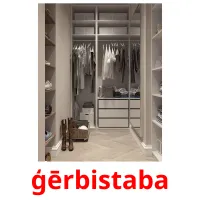 ģērbistaba picture flashcards