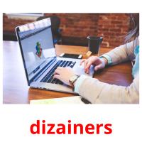 dizainers flashcards illustrate