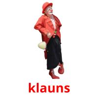 klauns flashcards illustrate