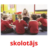 skolotājs cartões com imagens