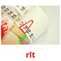 rīt picture flashcards