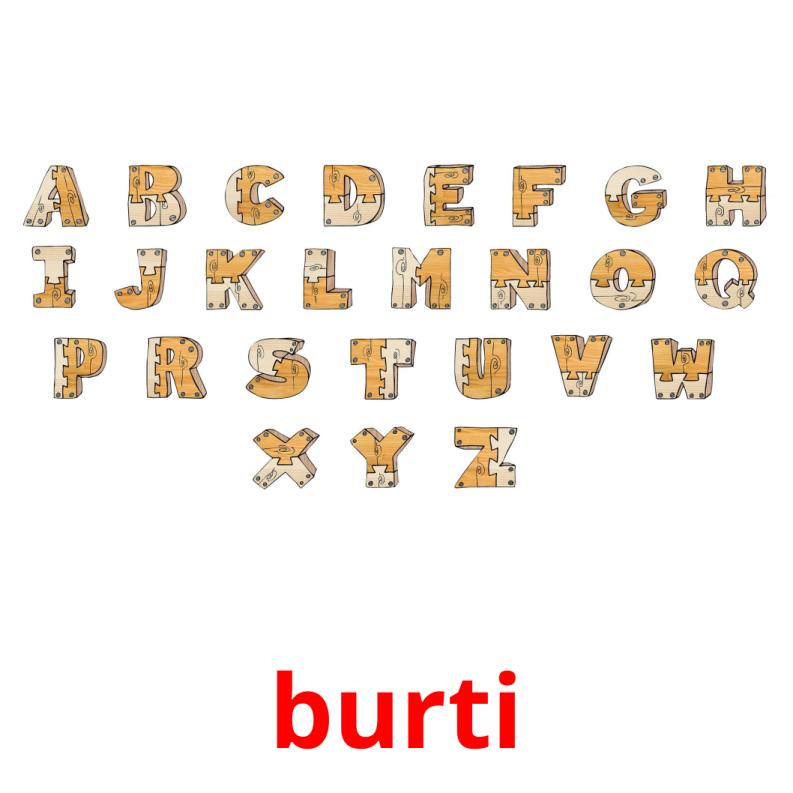burti flashcards illustrate