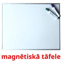 magnētiskā tāfele flashcards illustrate