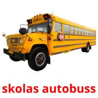 skolas autobuss picture flashcards