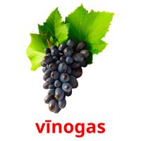 vīnogas card for translate