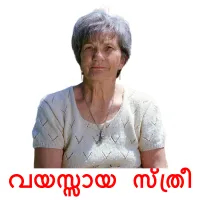 വയസ്സായ സ്ത്രീ picture flashcards