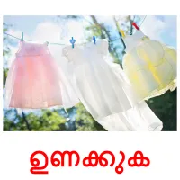 ഉണക്കുക flashcards illustrate