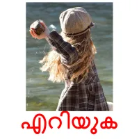 എറിയുക flashcards illustrate