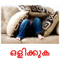 ഒളിക്കുക flashcards illustrate