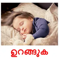 ഉറങ്ങുക cartes de vocabulaire