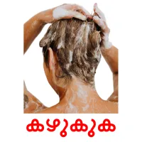 കഴുകുക cartes de vocabulaire
