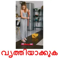 വൃത്തിയാക്കുക cartes de vocabulaire