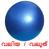 വലിയ / വലുത് bildkort för barn