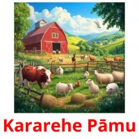 Kararehe Pāmu picture flashcards