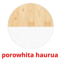 porowhita haurua picture flashcards