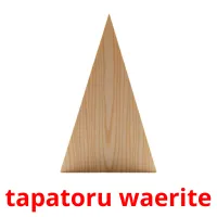 tapatoru waerite picture flashcards