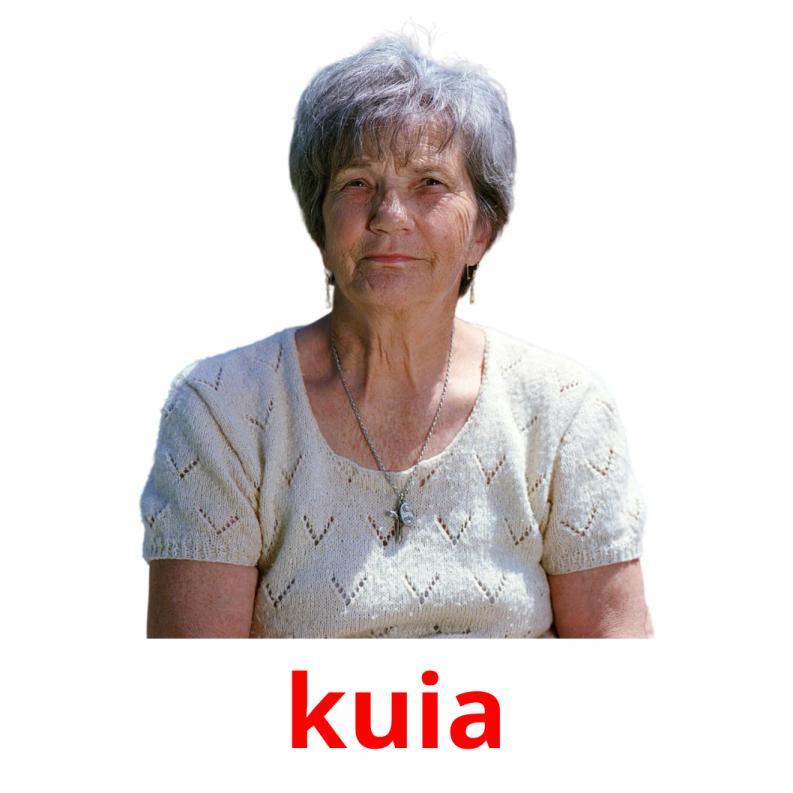kuia picture flashcards