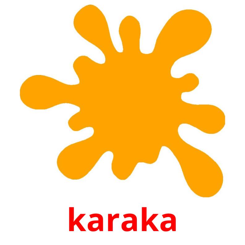 karaka picture flashcards