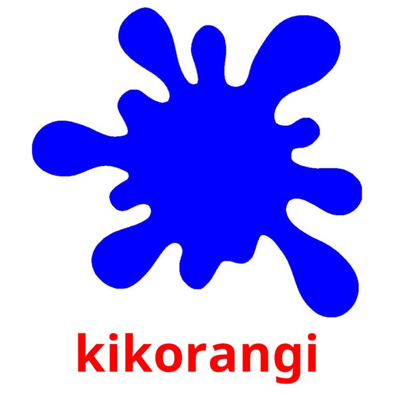 kikorangi picture flashcards
